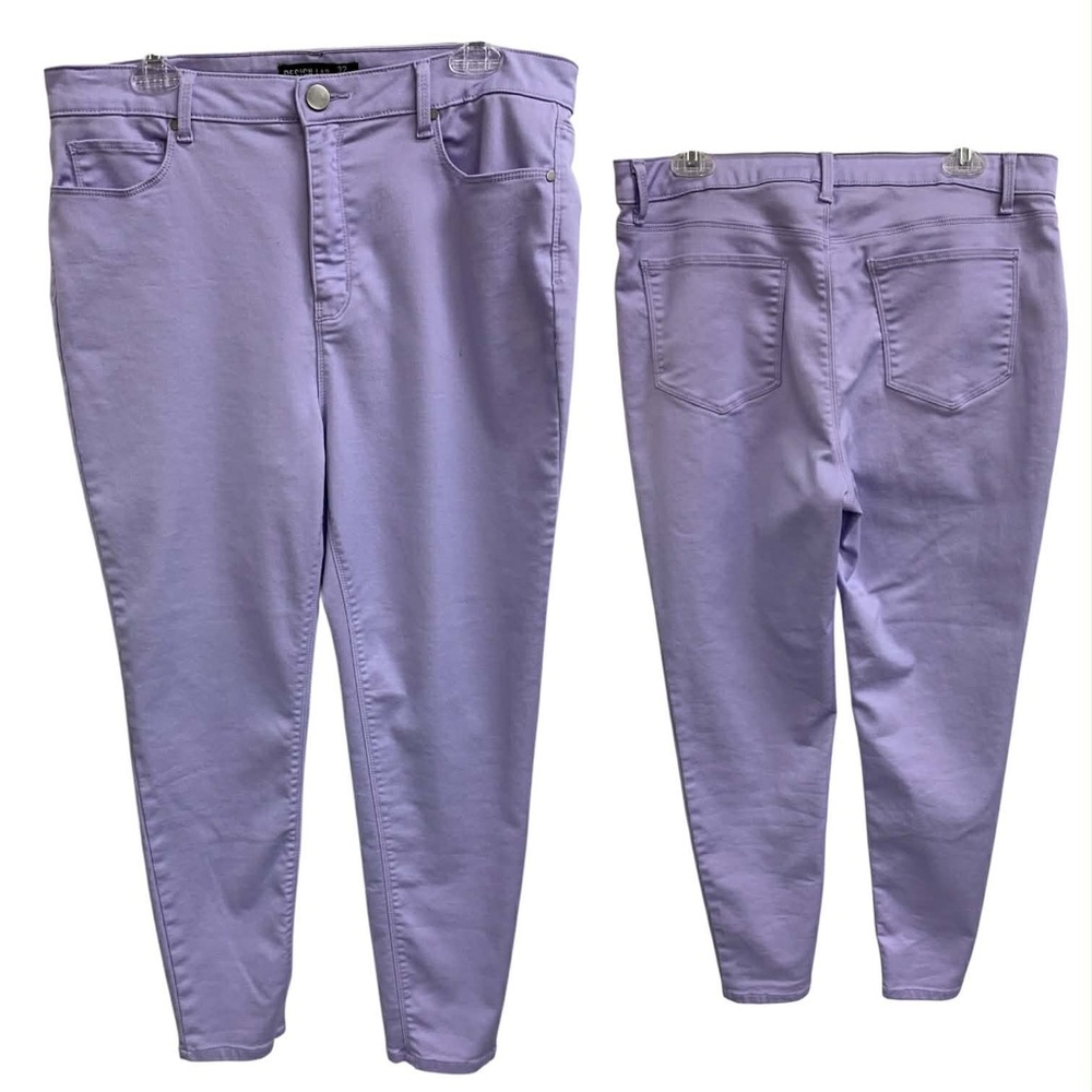 Design Lab Lord & Taylor Lilac Cropped Jeans Size L